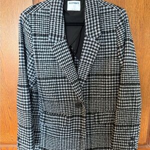 Old Navy Monochrome Checkered Women's Blazer